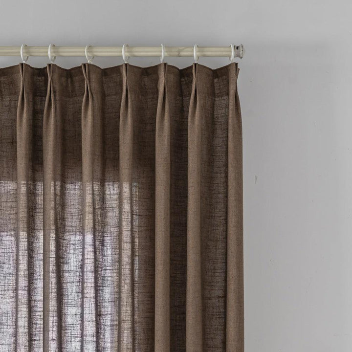 Livia Solid Cotton Blended Custom Curtains - Updrap