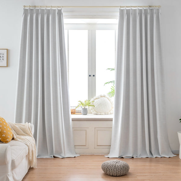 Levi Pinch Pleat Custom Blackout Curtains For Bedroom