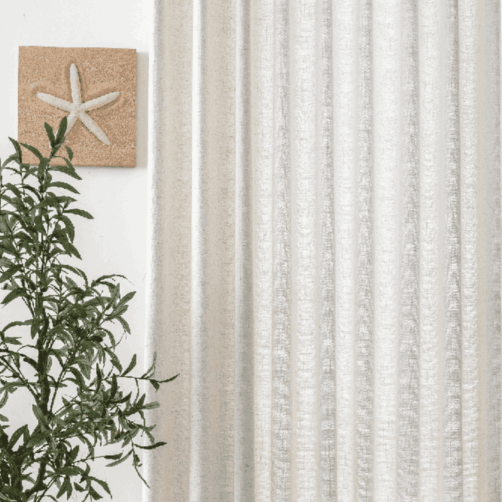 Anya Heavyweight Textured Linen Custom Curtains - Updrap