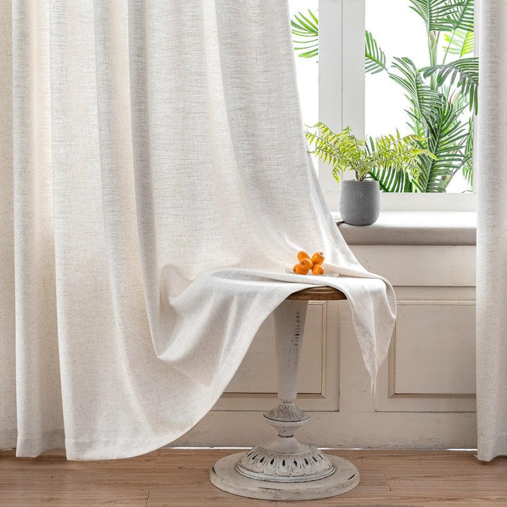 Anya Heavyweight Textured Linen Custom Curtains - Updrap