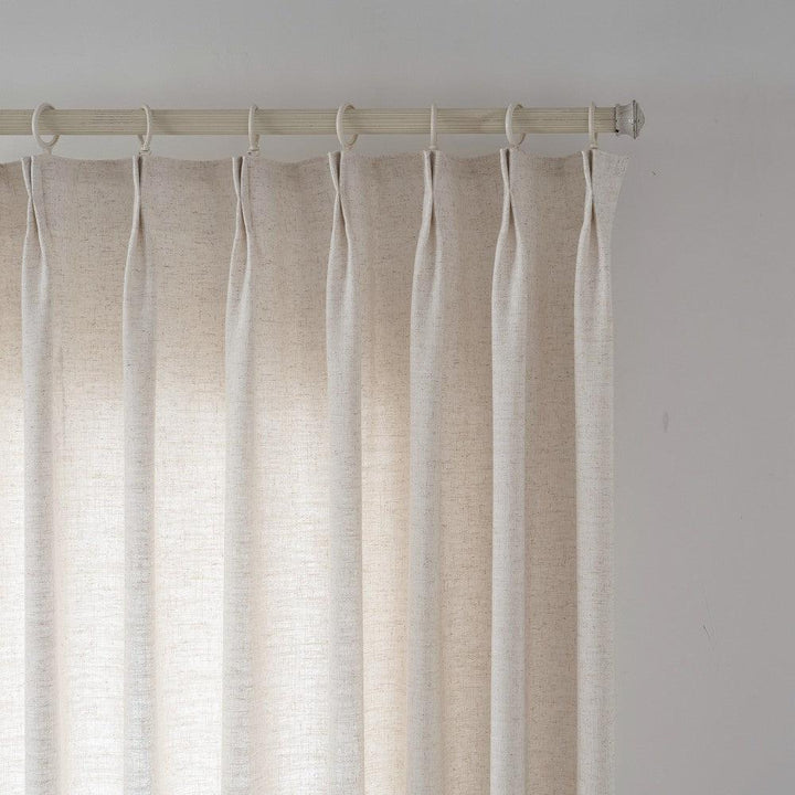 Anya Heavyweight Textured Linen Custom Curtains - Updrap