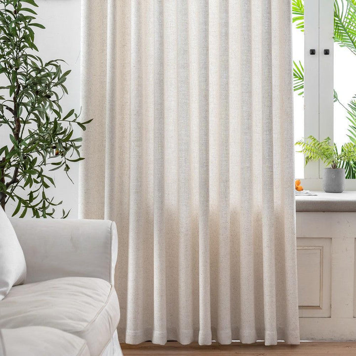 Esme Heavyweight Woven Linen Custom Curtains - Updrap