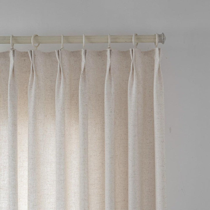 Esme Heavyweight Woven Linen Custom Curtains - Updrap