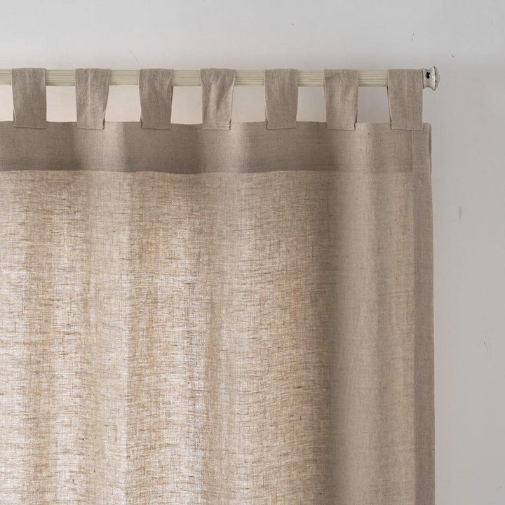 Liora Premium Belgian 100% Linen Flax Custom Curtains - Updrap