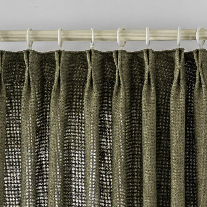 Wesley Waffle Texture Linen Custom Curtains Panel - Updrap