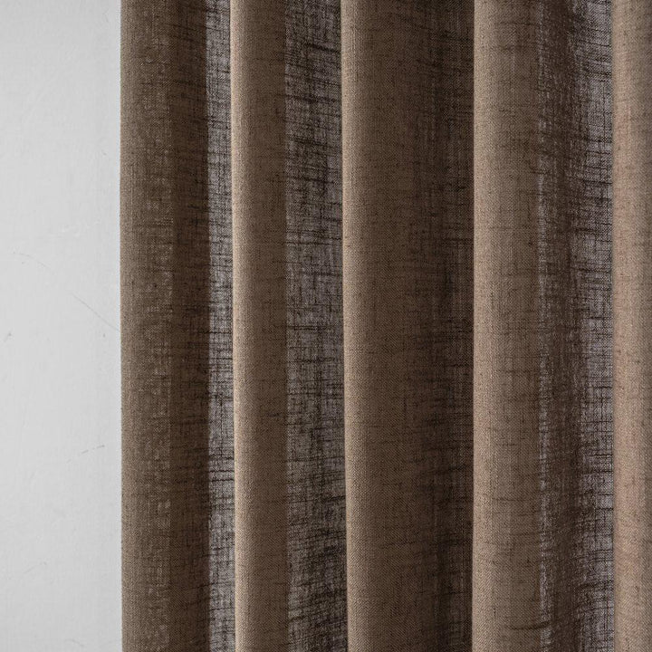 Livia Solid Cotton Blended Custom Curtains - Updrap