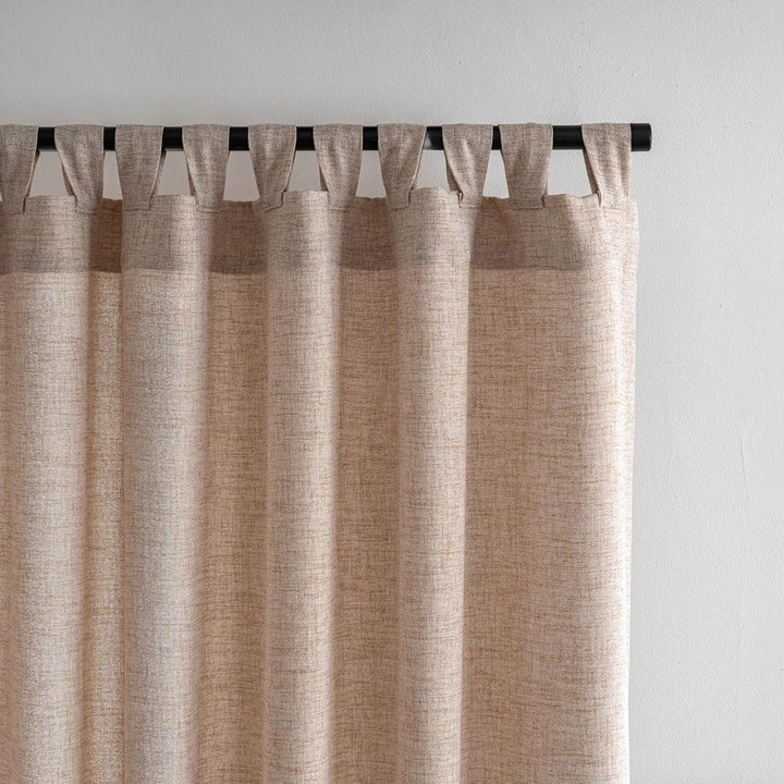 Eve Textured Faux Linen Room Darkening Custom Curtains - Updrap